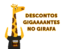 OGirafinha black friday descontos girafa loja girafa Sticker