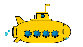yellow submarine Sticker