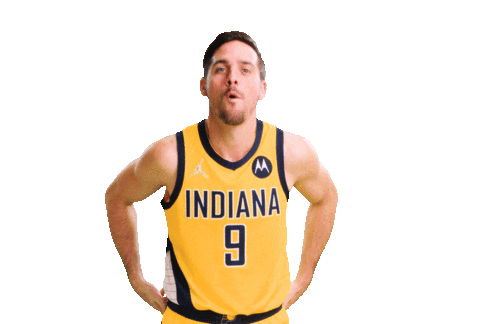 Basketball Finger Guns Sticker by Indiana Pacers