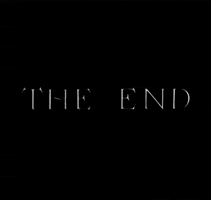 the end black and white gif GIF