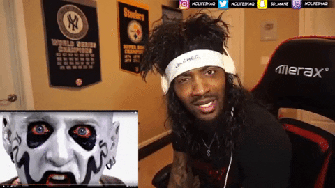 original_voodoo giphygifmaker wtf mudvayne no life shaq GIF