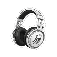 iamjoemk music headphones mk earphones Sticker