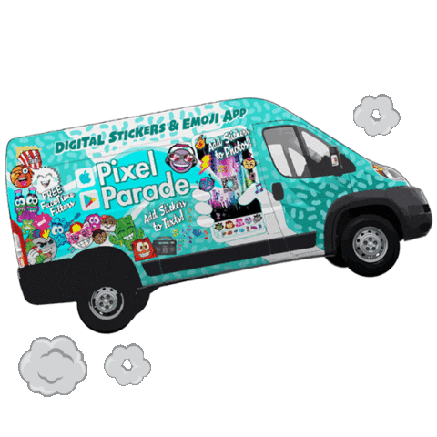 Car Truck Sticker by Pixel Parade App