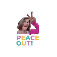 Peace Out Love Sticker by theinstagramexpert