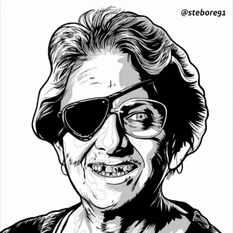 Old Lady Laughing GIF