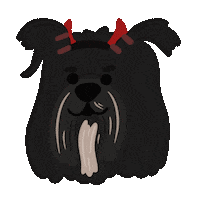 Happy Dog Sticker by Ann of Facedit