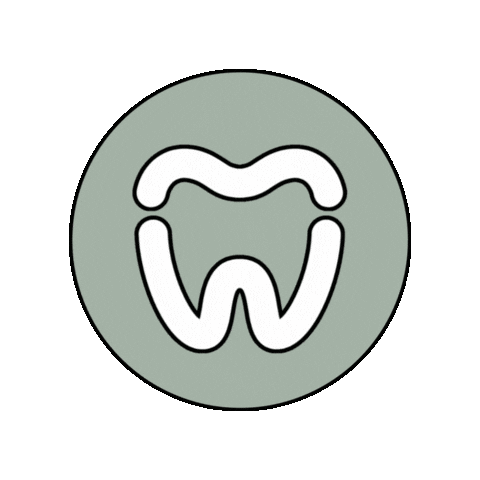 HometownOrthoND giphyupload welk hometownorthodontics tooth logo Sticker
