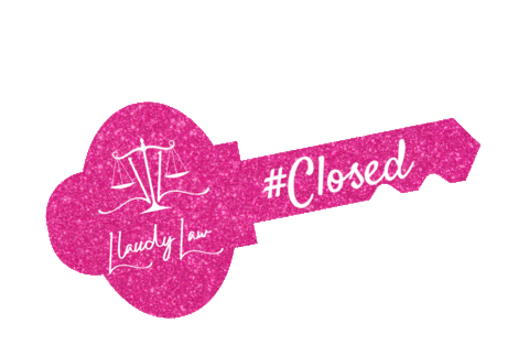 LlaudyLaw giphyupload real estate key closing Sticker