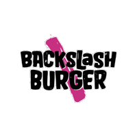 BackslashBurger yum foodie fries burgers Sticker
