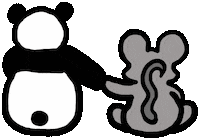 Panda Love Sticker by Ruppert Tellac