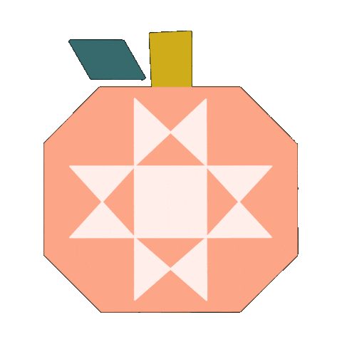 kpcreates giphyupload pumpkin quilt quilting Sticker