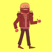 walking punk GIF by Patrick Kain