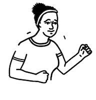 Women Power Reaction Sticker by Laura Salaberry