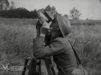 NationalWWIMuseum black and white military footage soldiers GIF