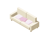 sofa decasa Sticker