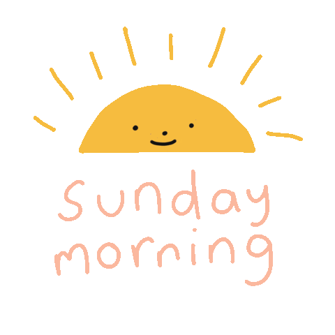 Happy Sunday Sun Sticker