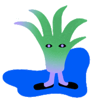 kristinawedel music dancing plant bush Sticker