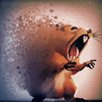 Squirrel Dissolving GIF