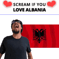 Albania Flag Al Sticker