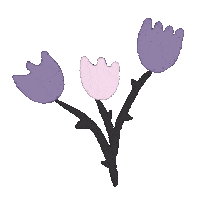 Halloween Flowers Sticker