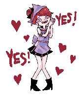 vampirehighschool love anime yes halloween Sticker