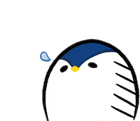 naggukim wtf penguin idk 펭귄 Sticker