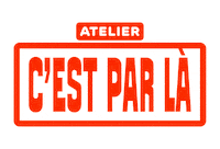 Atelier C Est Par La Sticker by C'est par là