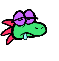 Sleepy Lizard Sticker