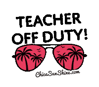 Sun Teacher Sticker by ChicaSunshineShop