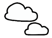 apruuii cloud ゆるかわ 雲 くも Sticker
