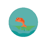 LioxFoundation love heart fish liox foundation Sticker