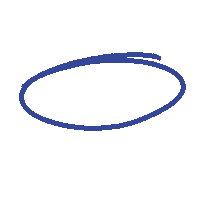 niyustudio blue doodle minimal line Sticker