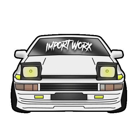 Drifting Initial D Sticker by ImportWorx