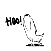 Happy Bull Terrier Sticker by Jimmy the Bull