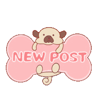 Dog New Post Sticker