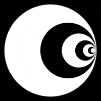 op art circle GIF by Kilavaish