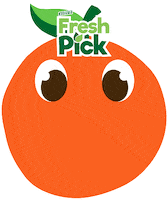 Orange Sticker by Zesto Fresh Pick