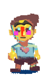 Animation Pixel Art Sticker