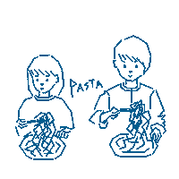 Harrymegumi spaghetti harrystamp 大豆田とわ子 パスタ Sticker