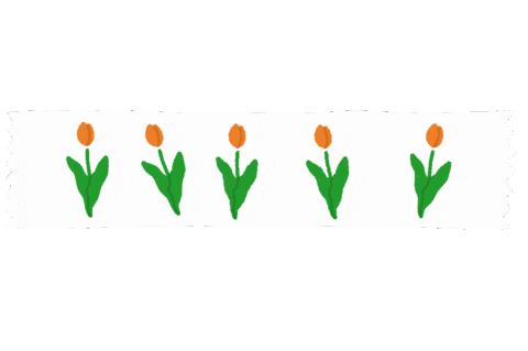 Tape 花 Sticker by chiroru