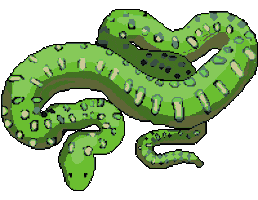 PositPixel pixel art sprite sprites anaconda Sticker