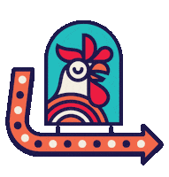 EatBirdcall chicken birdcall eatbirdcall birdcalltexas Sticker