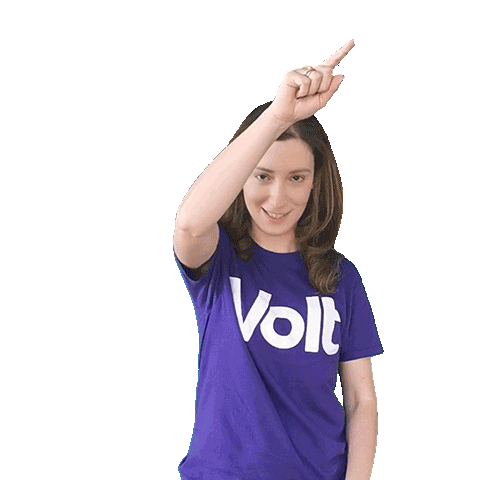 Vote Tick Sticker by Volt Europa