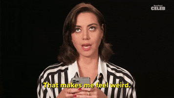 Awkward Aubrey Plaza GIF by BuzzFeed