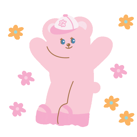 Happy Bear Sticker