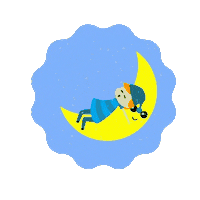 Sleepy Good Night Sticker by srulymeyer