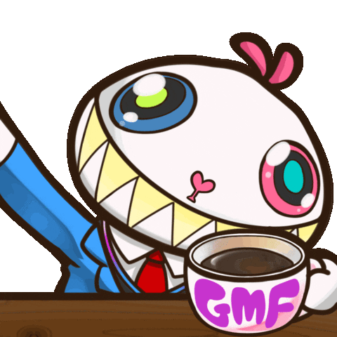 karafuru giphyupload good morning nft emotion Sticker
