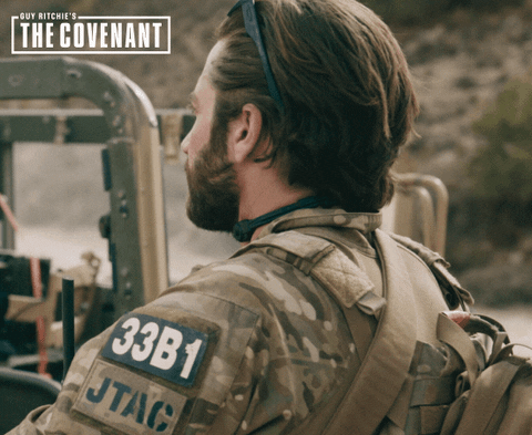 thecovenantmovie giphyupload confused look military GIF