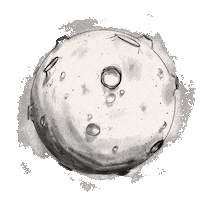 Marladenn_ black and white night aesthetic moon Sticker