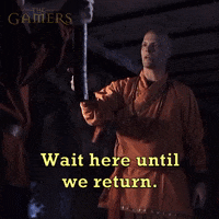 Silence Wait Here GIF by zoefannet